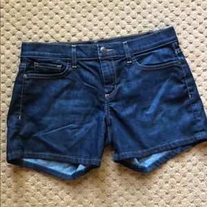 Dark denim jeans shorts